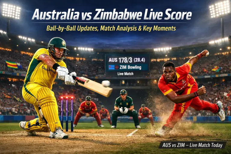 Australia vs Zimbabwe Live Score Today and Match Updates